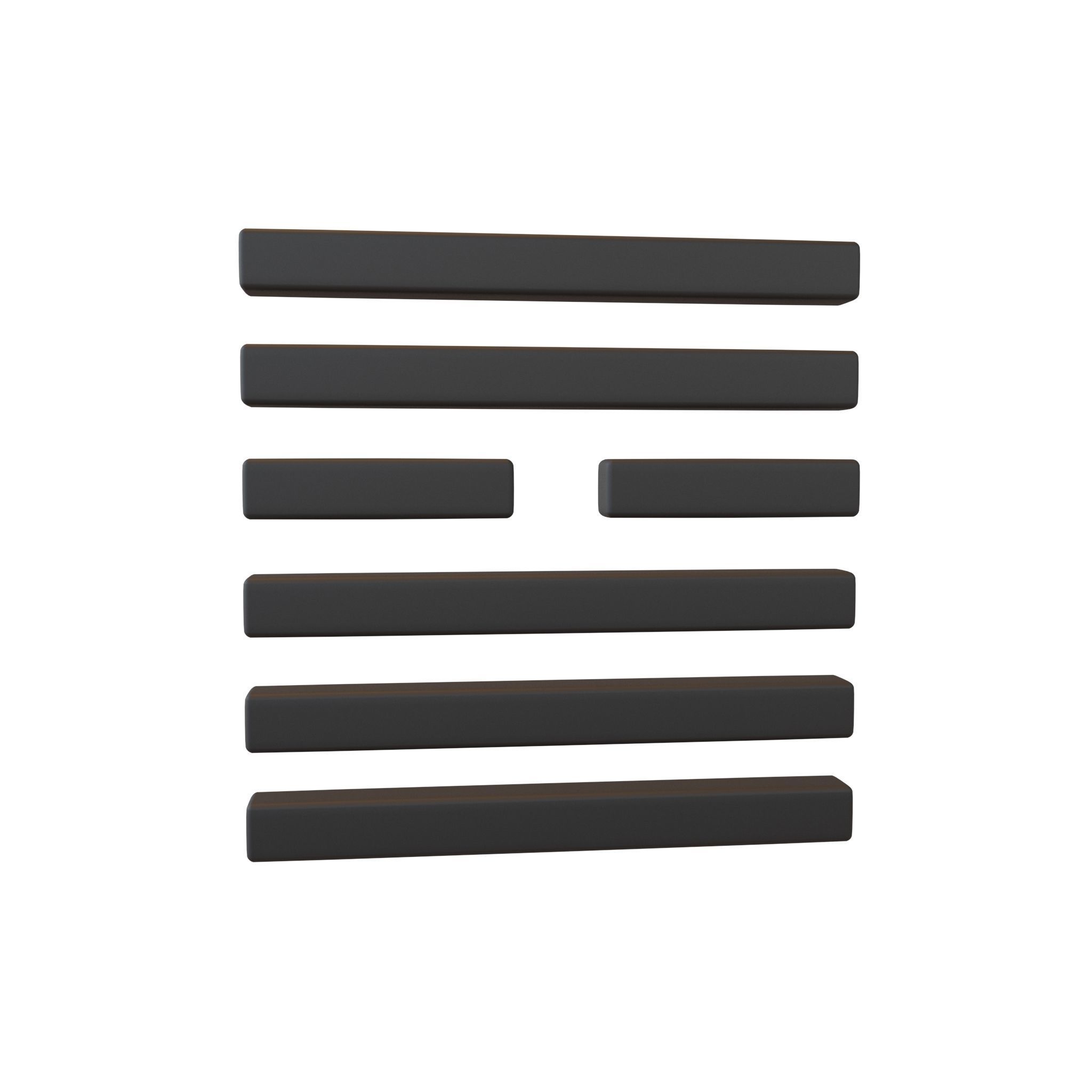 I Ching Hexagrams V1 Pack 001 Low-poly 3D model_62