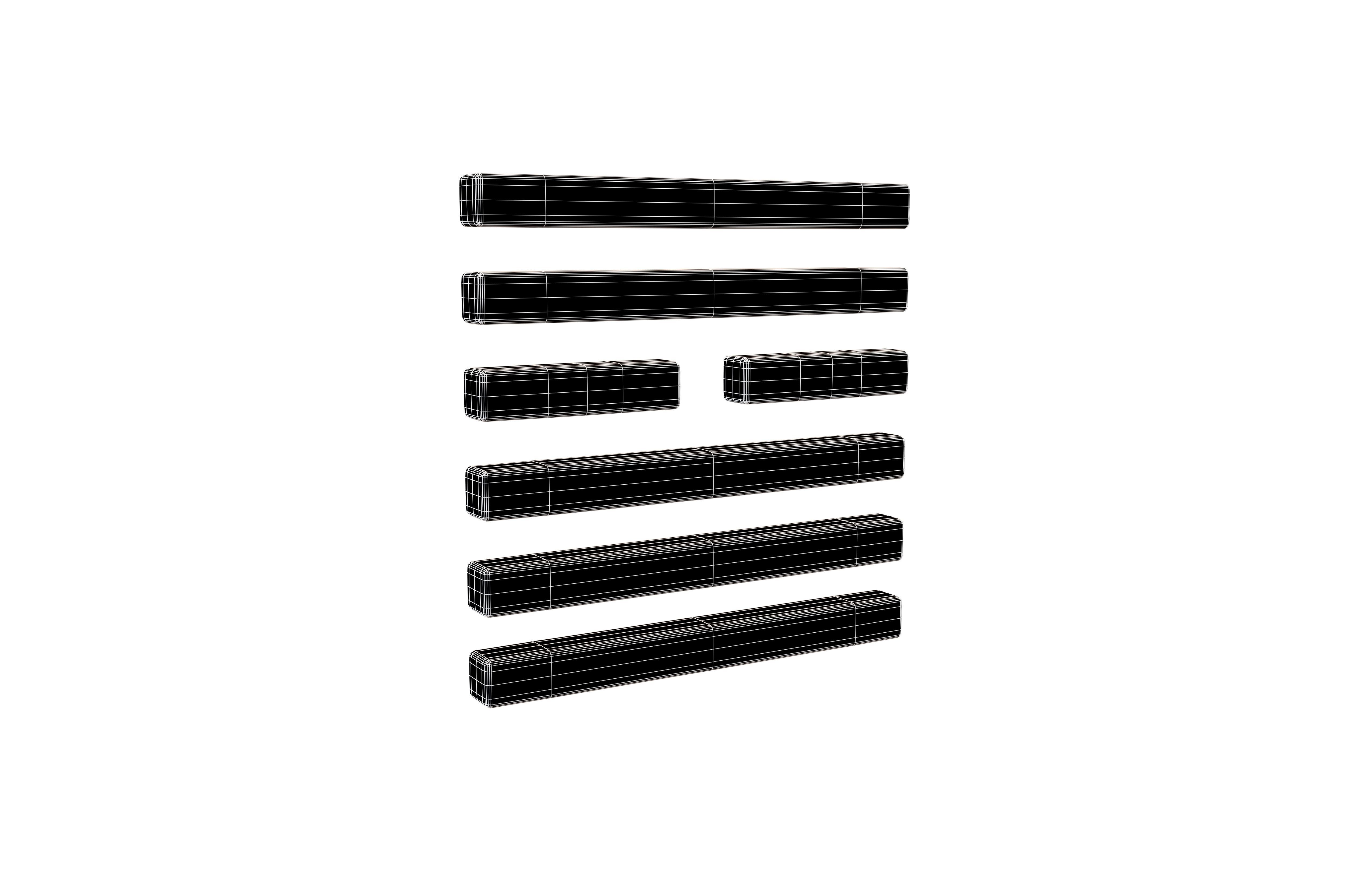 I Ching Hexagrams V1 Pack 001 Low-poly 3D model_70