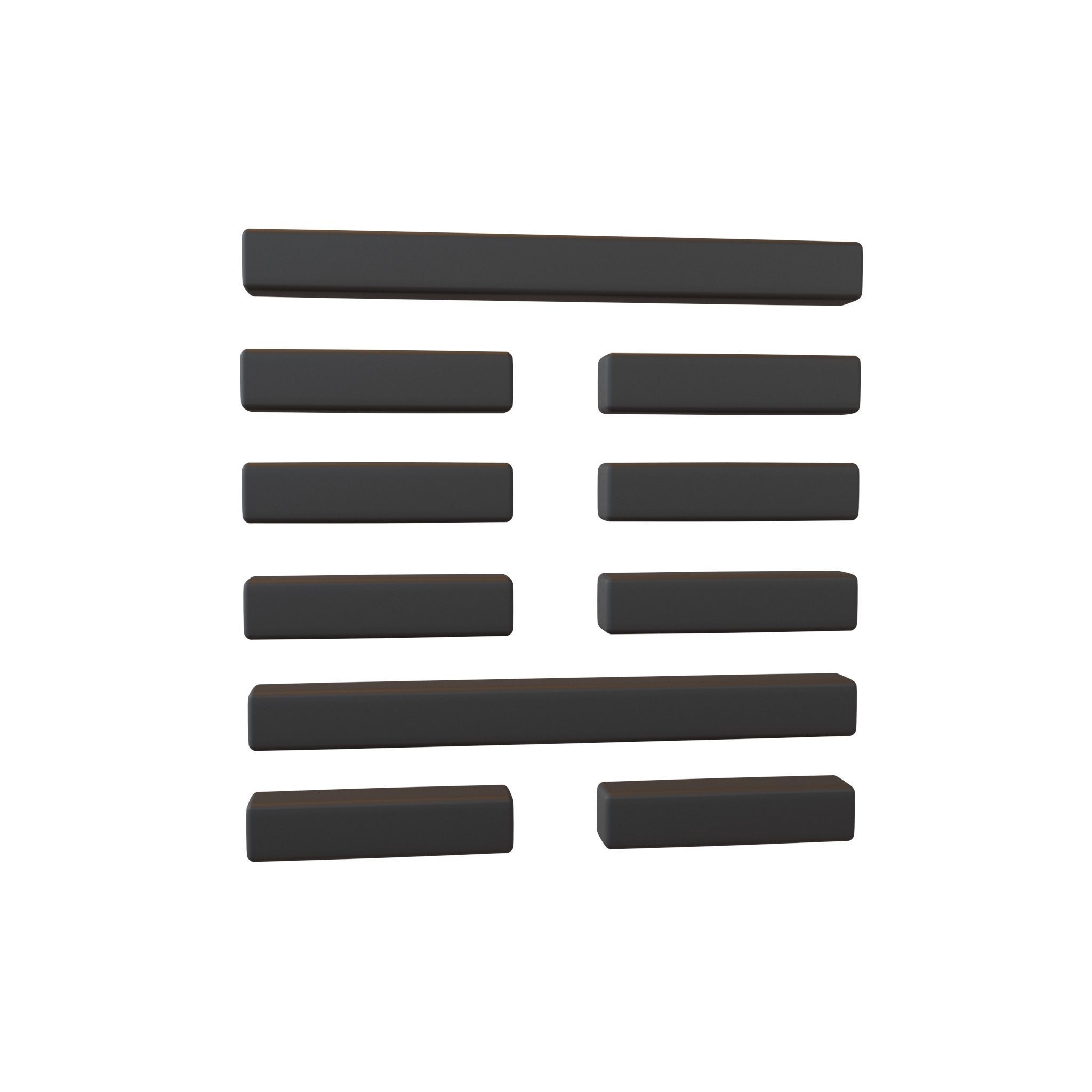 I Ching Hexagrams V1 Pack 001 Low-poly 3D model_22