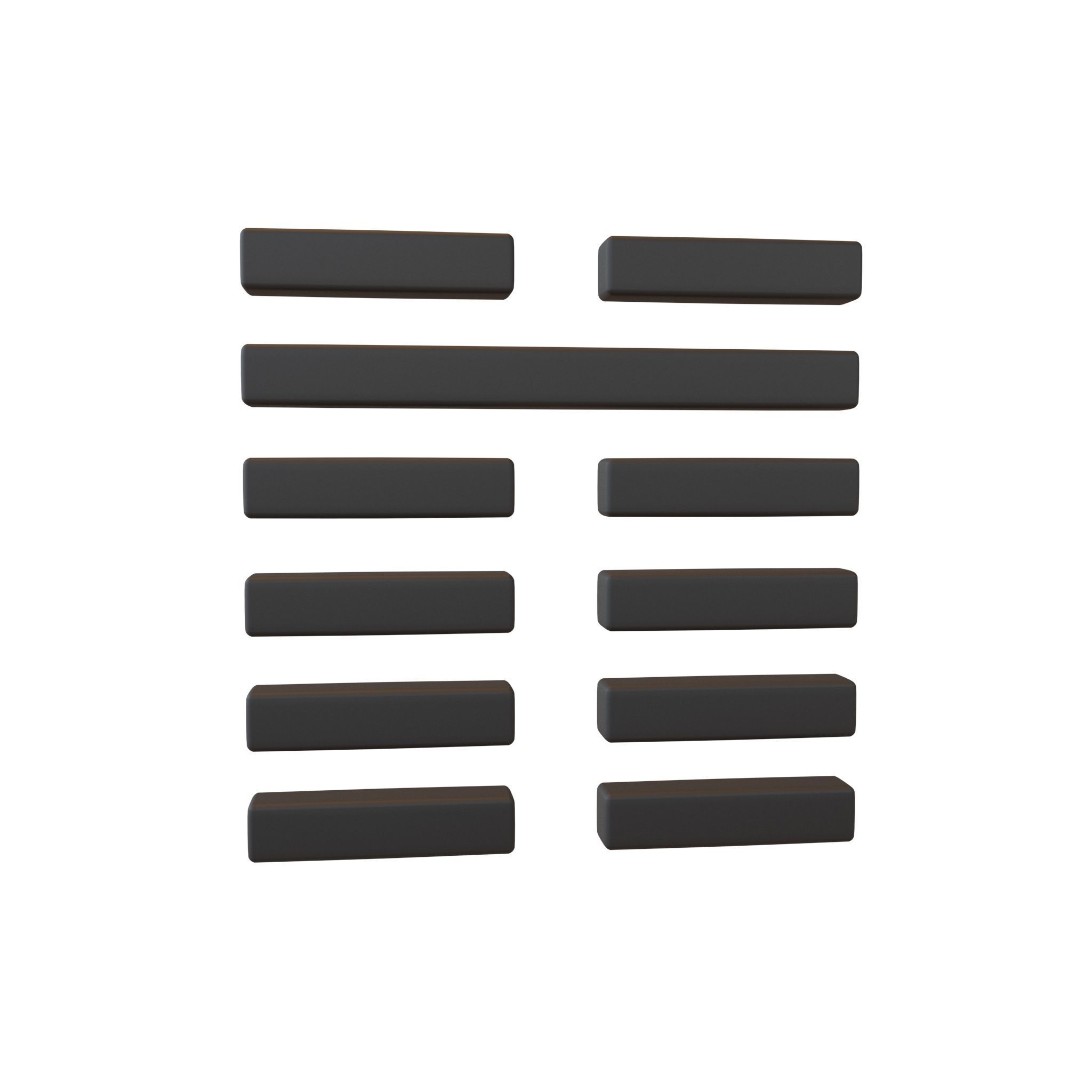 I Ching Hexagrams V1 Pack 001 Low-poly 3D model_53