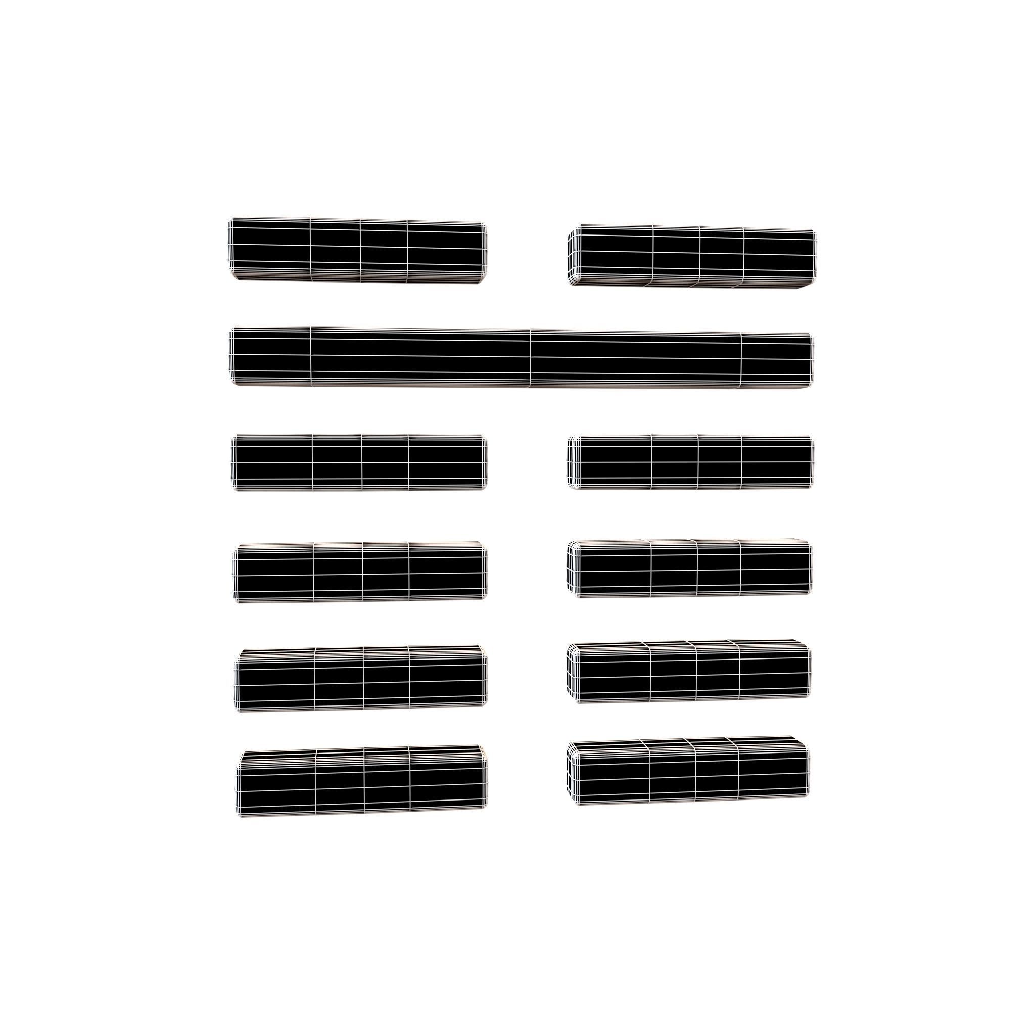 I Ching Hexagrams V1 Pack 001 Low-poly 3D model_60