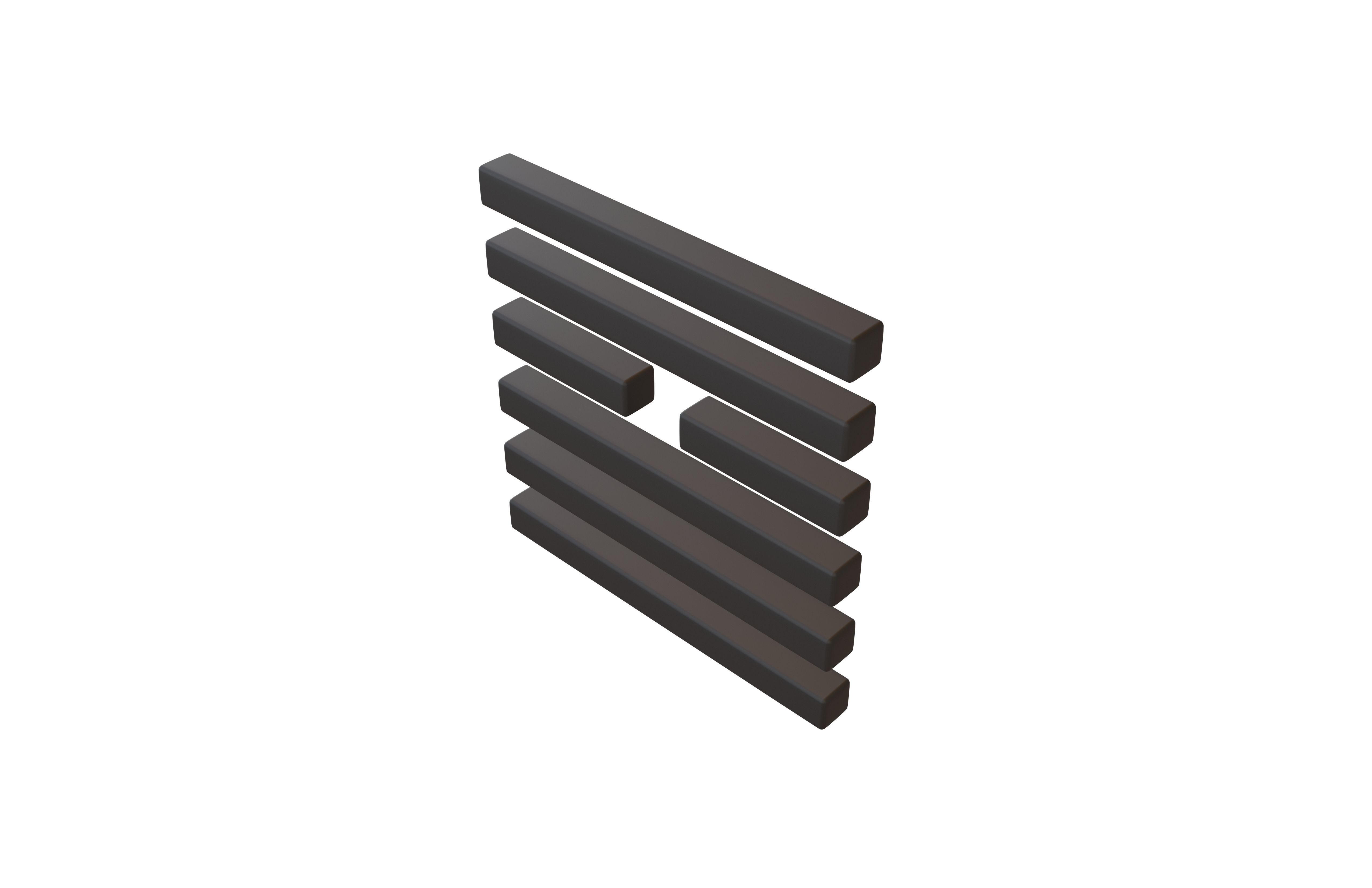 I Ching Hexagrams V1 Pack 001 Low-poly 3D model_69