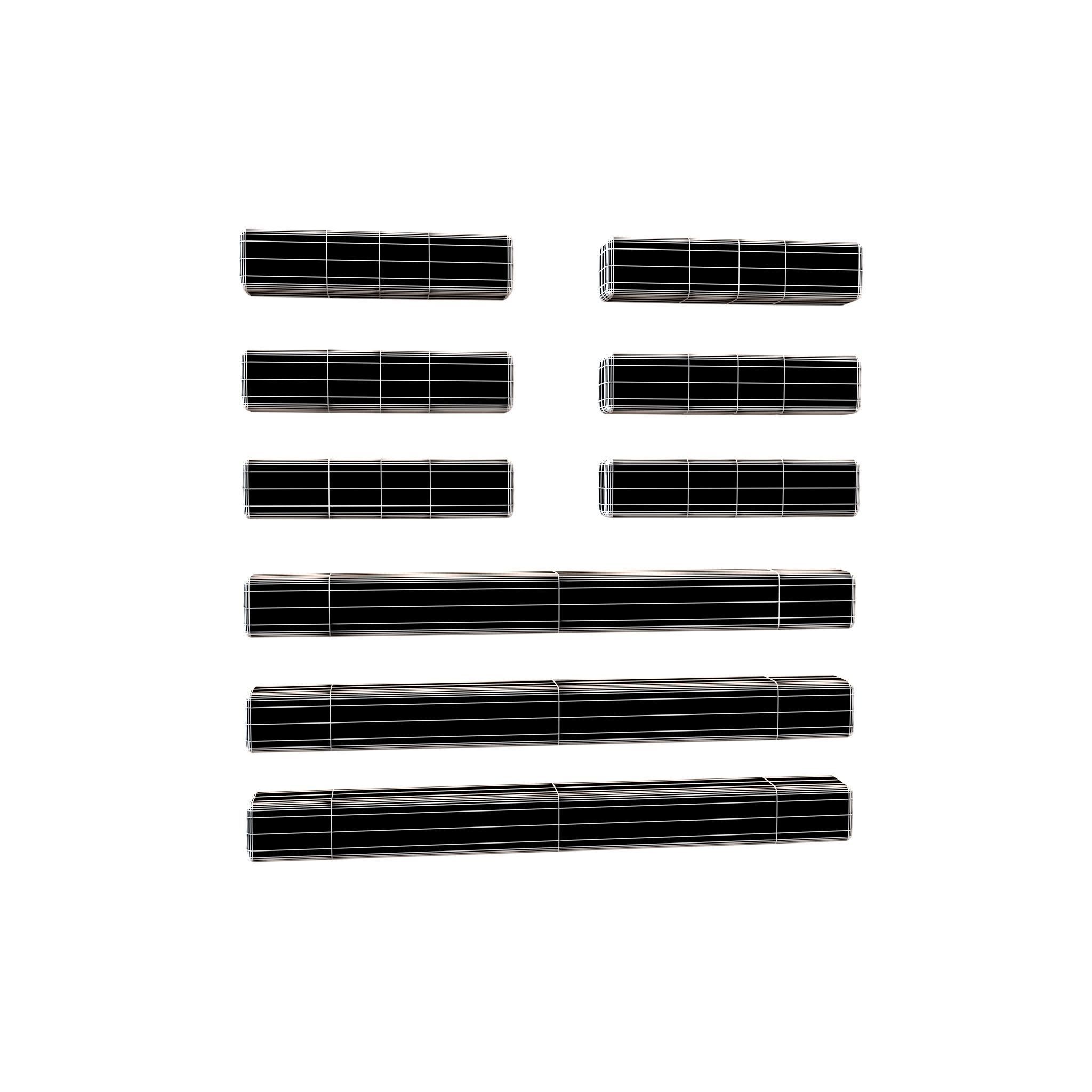 I Ching Hexagrams V1 Pack 001 Low-poly 3D model_90