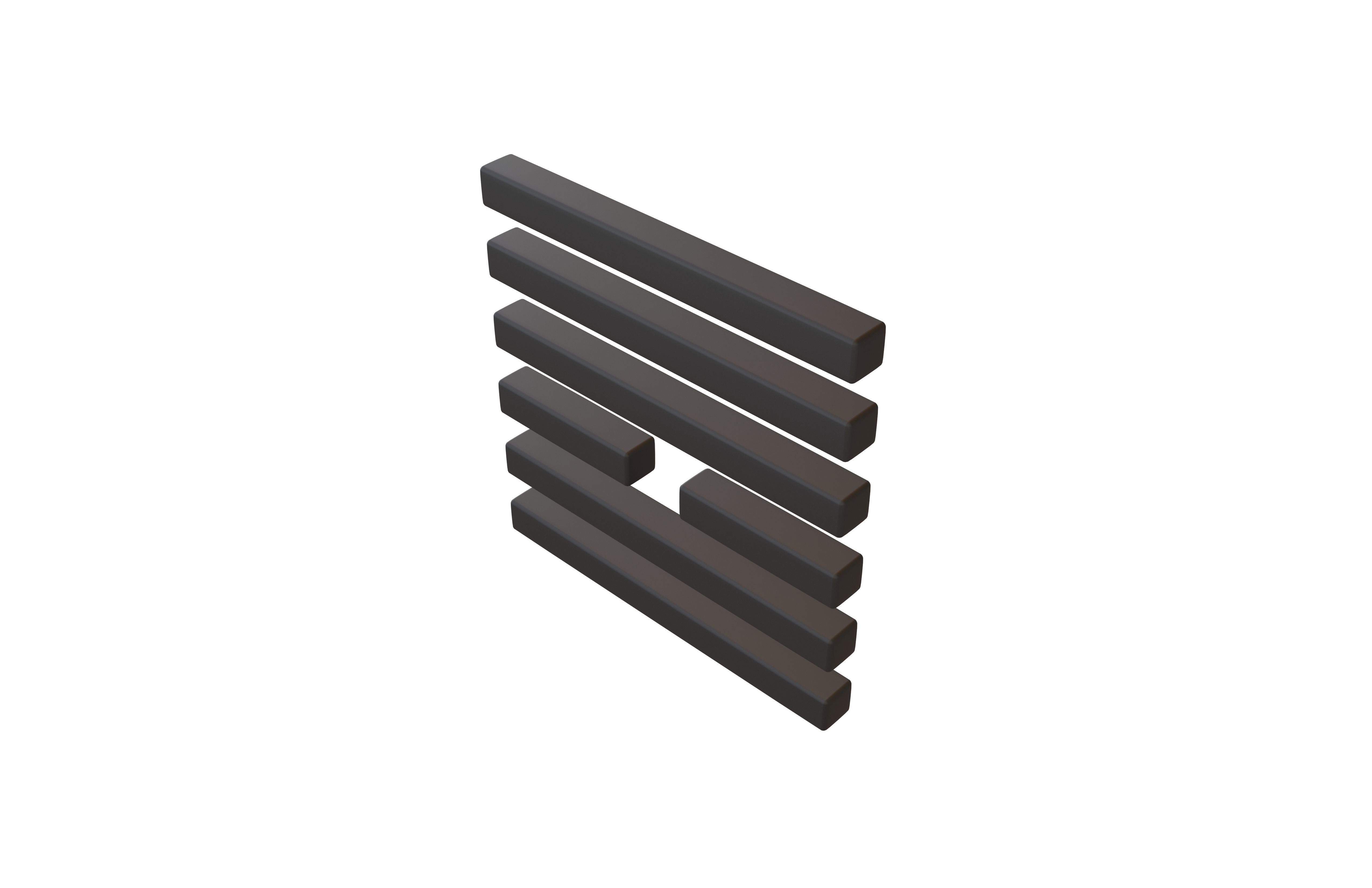 I Ching Hexagrams V1 Pack 001 Low-poly 3D model_77