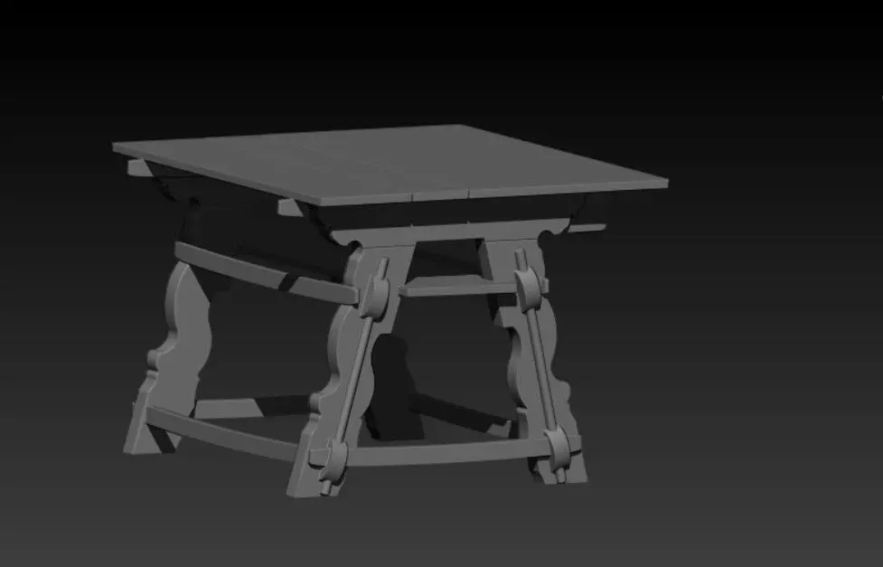 Table Free 3D model_0