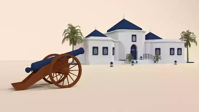 3D Ramadan Kareem - motion concept 3D model