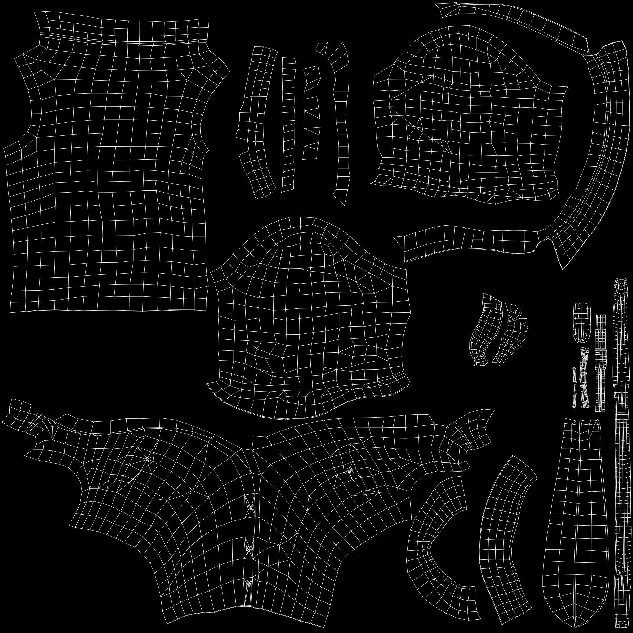 Stained Female Rolled Sleeves Shirt With Loose Tie Low-poly 3D model_13