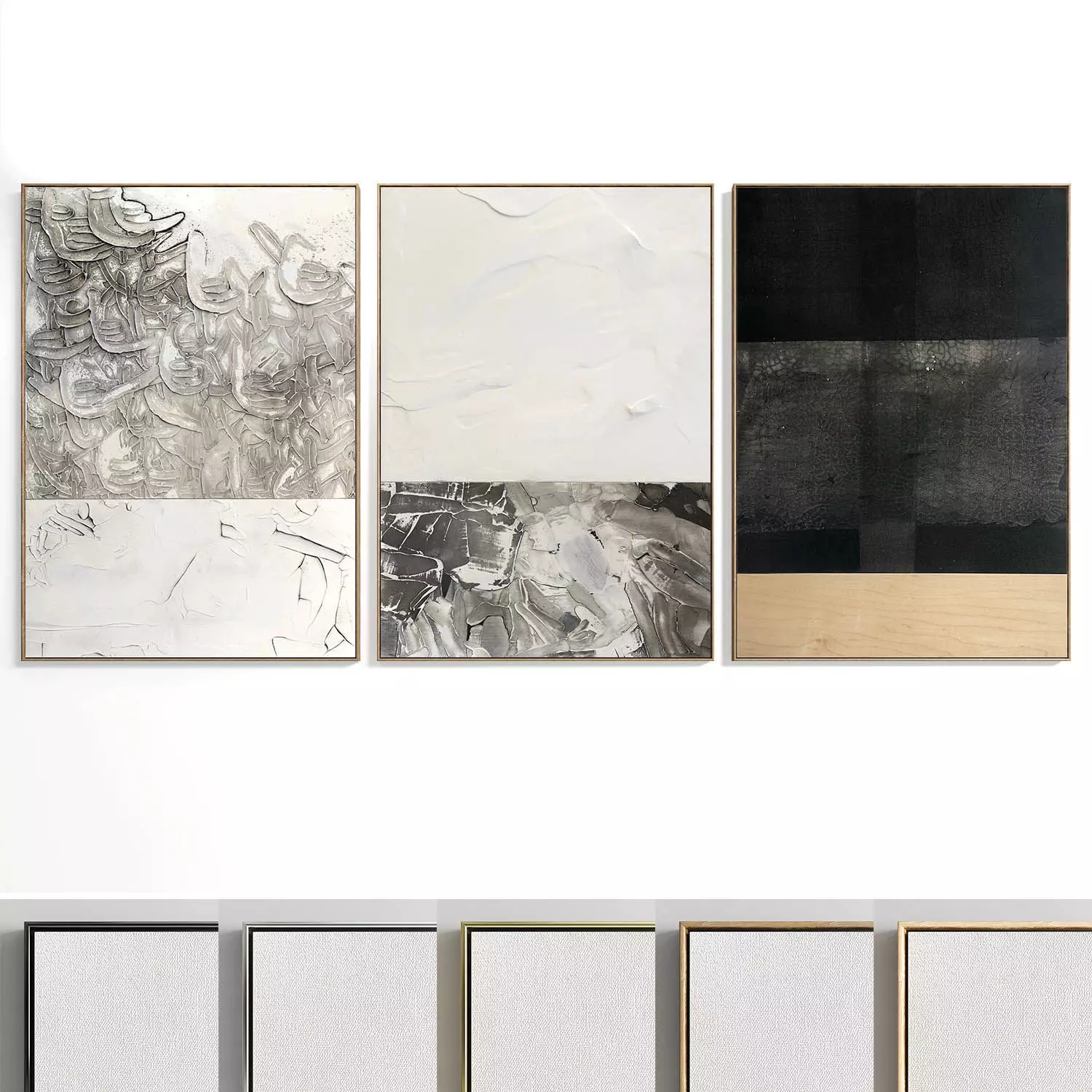 Abstract Painting Set of 3 pieces - No 39 Low-poly 3D model_0