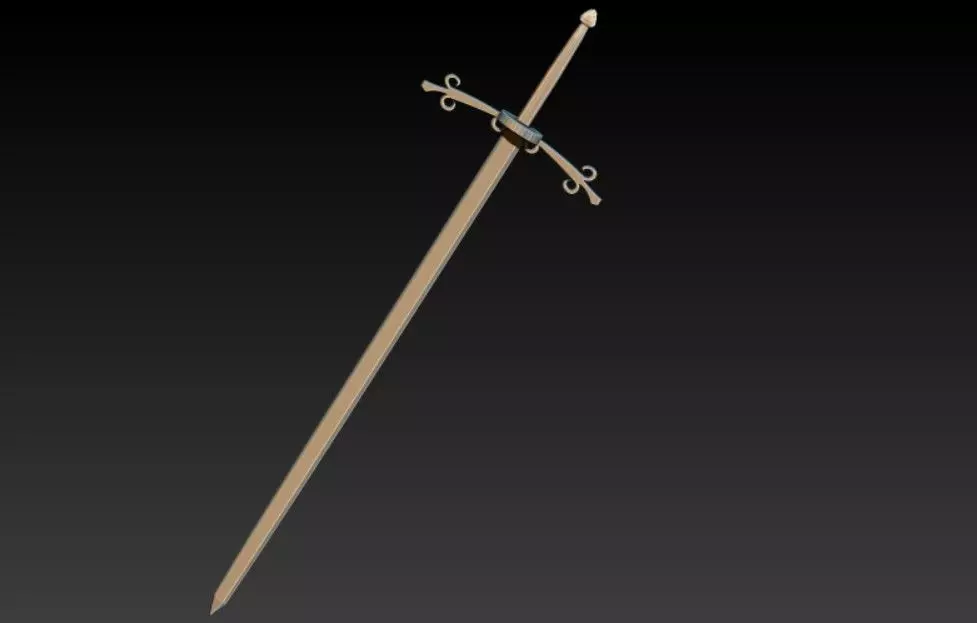 Old sword Free 3D model
