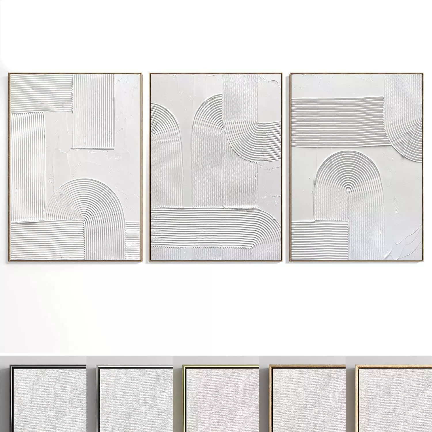 Abstract Painting Set of 3 pieces - No 40 Low-poly 3D model_0