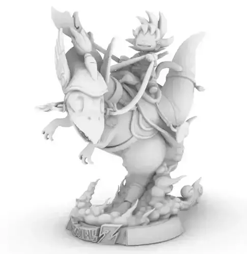 goku on dragon by dragonball kai