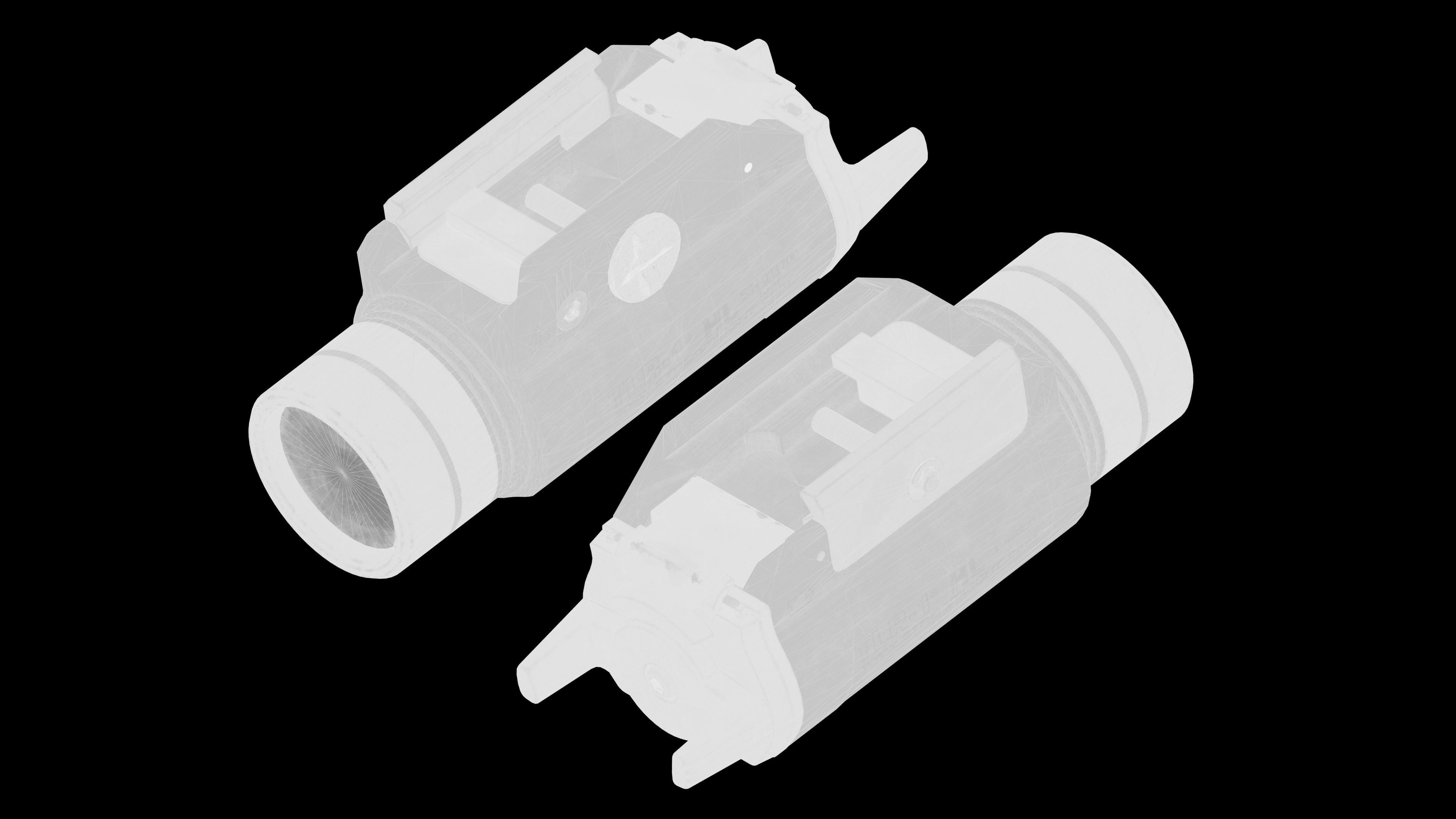 Streamlight TLR-1 HL Flashlight Low-poly 3D model_8