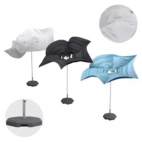 Umbrella folded IKEA HOGON set 4