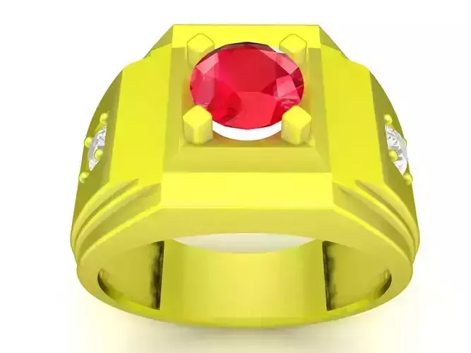 elegant diamond korean men ring 4965 3D print model elegant diamond korean men ring 4965 3D print model