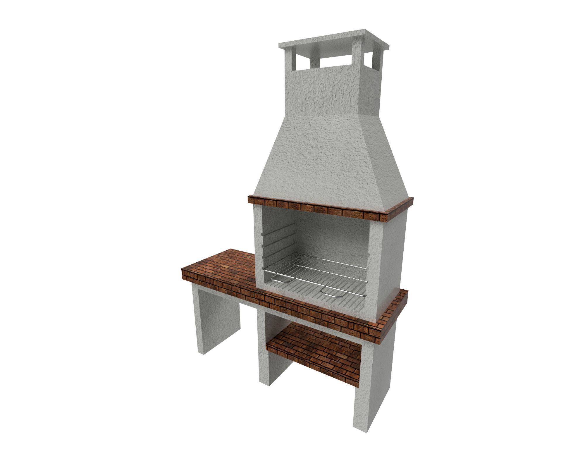 Barbecue 3D model_2