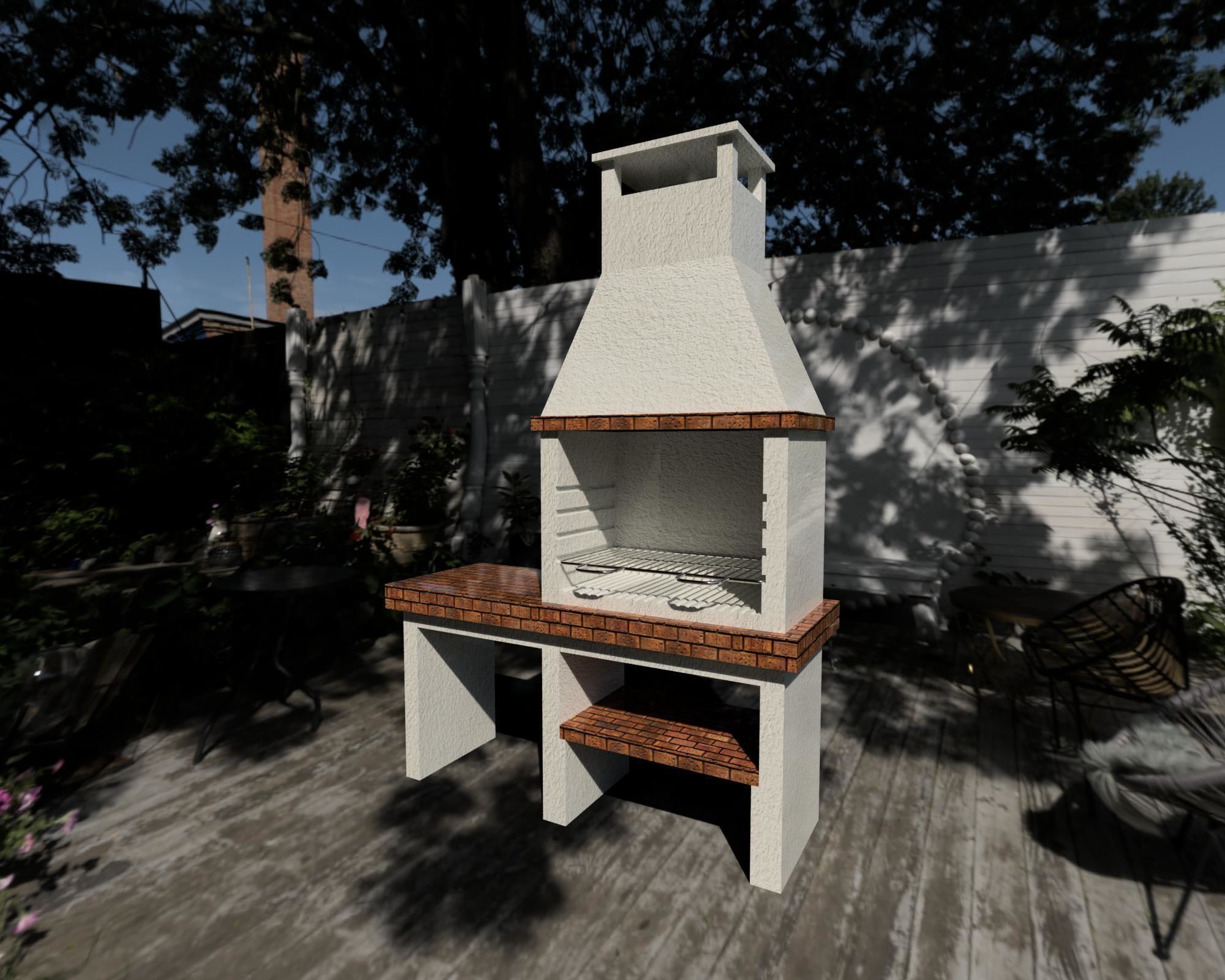 Barbecue 3D model_6