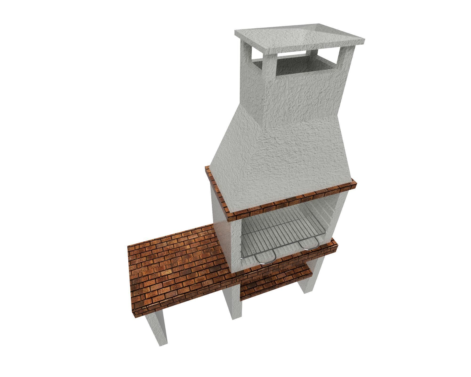 Barbecue 3D model_1