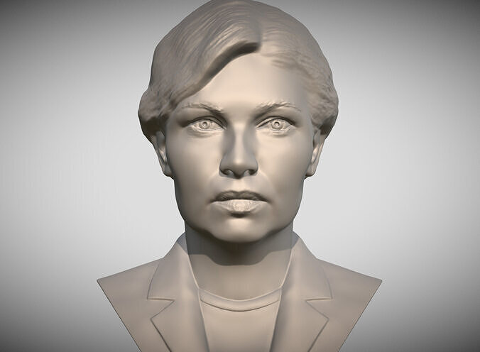 Olena Zelenska bust for 3D printing 3D print model
