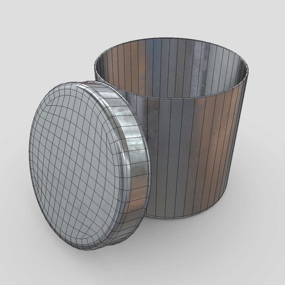 CC0 - Tin Can Box free VR / AR / low-poly 3D model | CGTrader