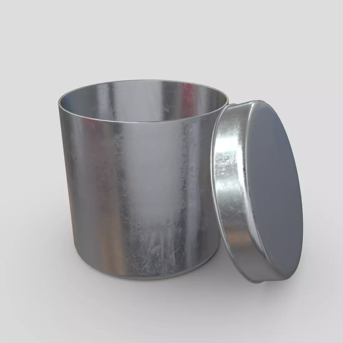 CC0 - Tin Can Box Free low-poly 3D model
