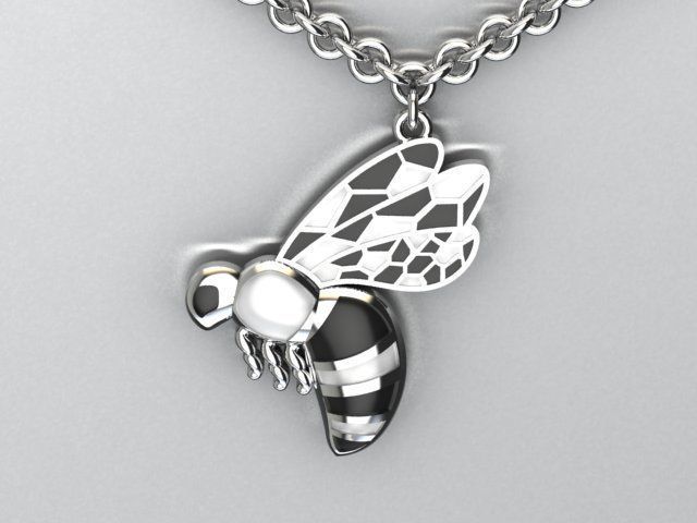 fly pendant 3D print model_1