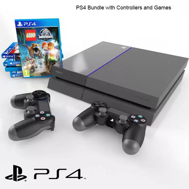 Sony PlayStation 4 3D model_0