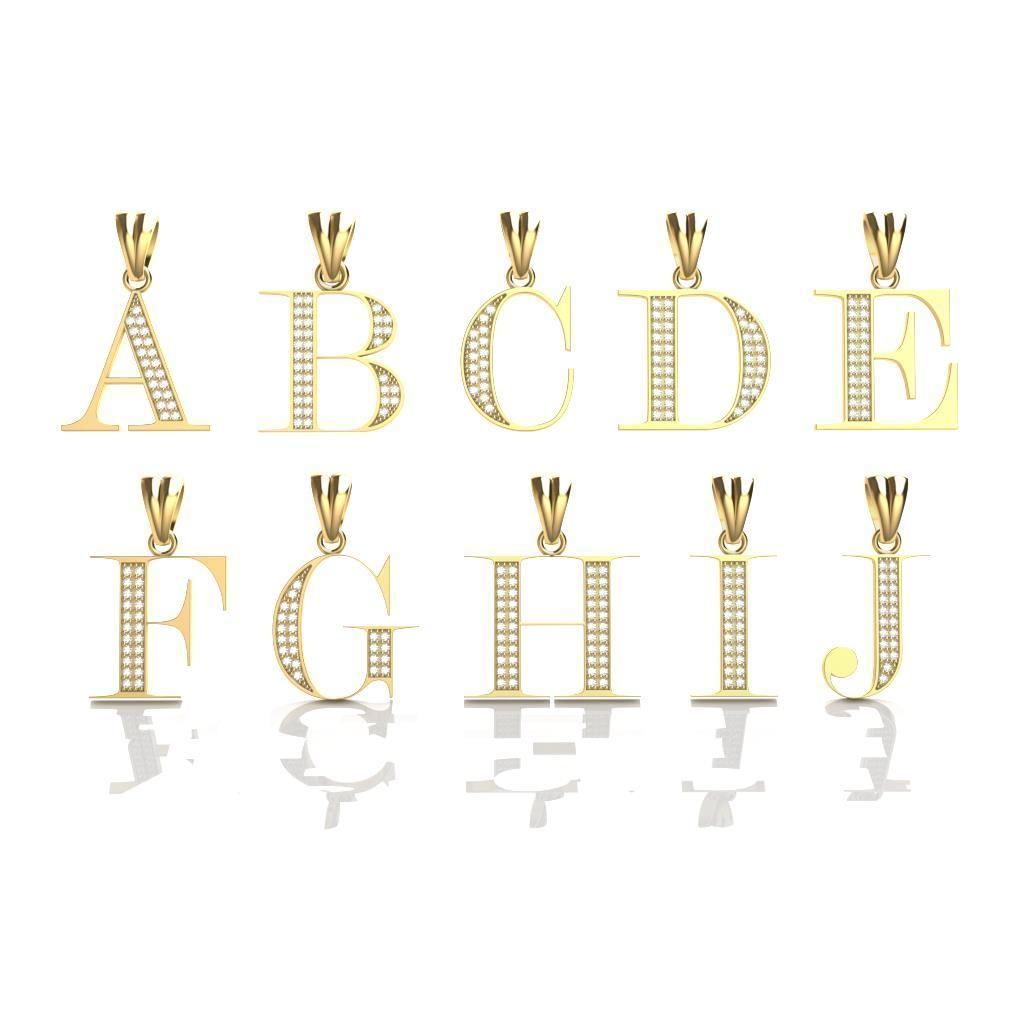 PAVE LETTERS 3D print model_1