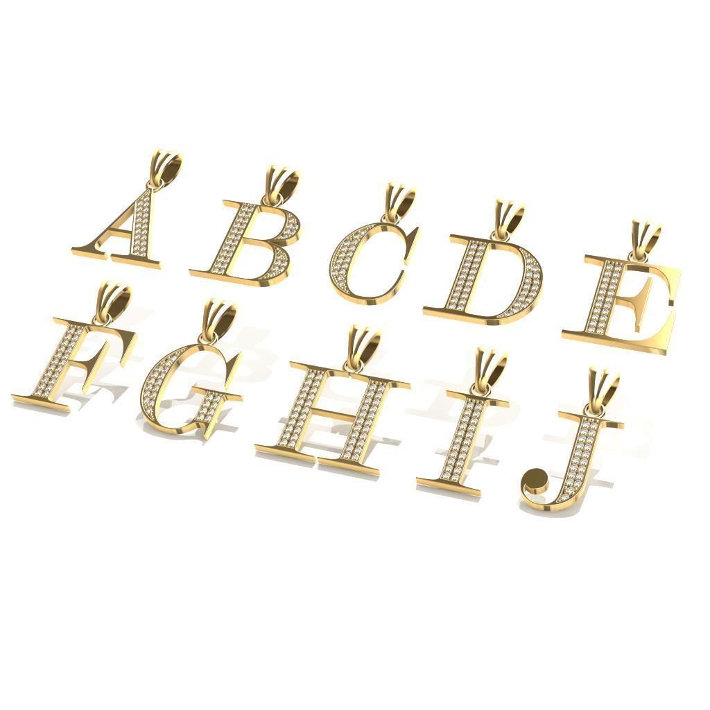 PAVE LETTERS 3D print model_2