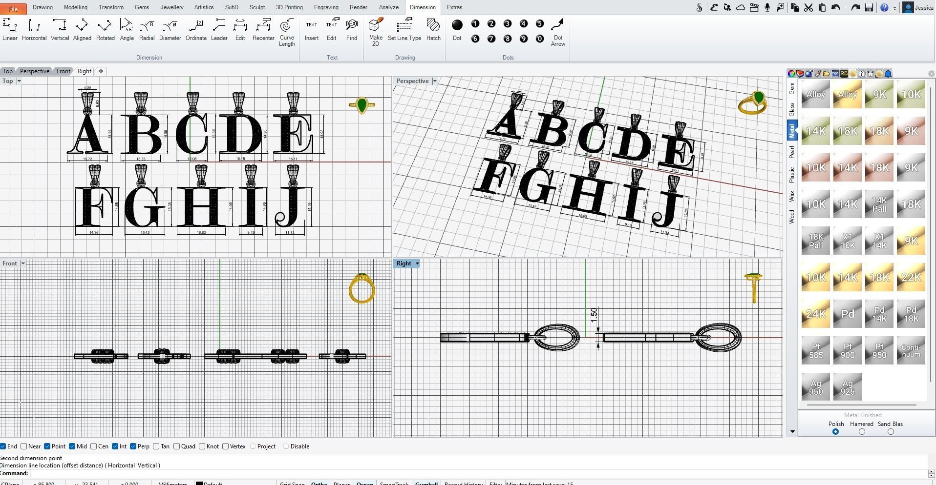 PAVE LETTERS 3D print model_5
