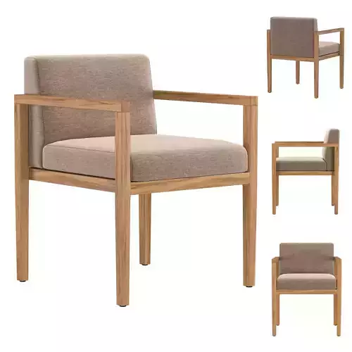 SANTOS TEAK DINING ARMCHAIR