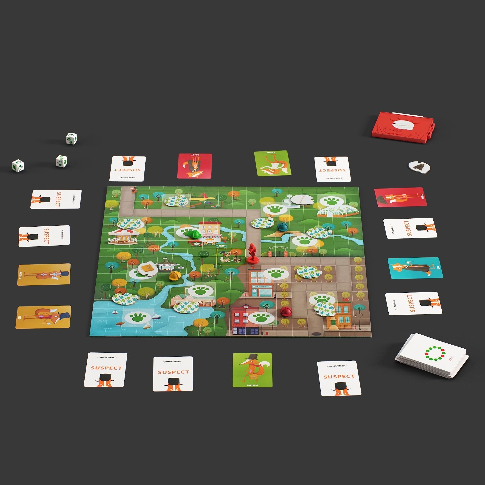 Board Game Outfoxed 3D model_4