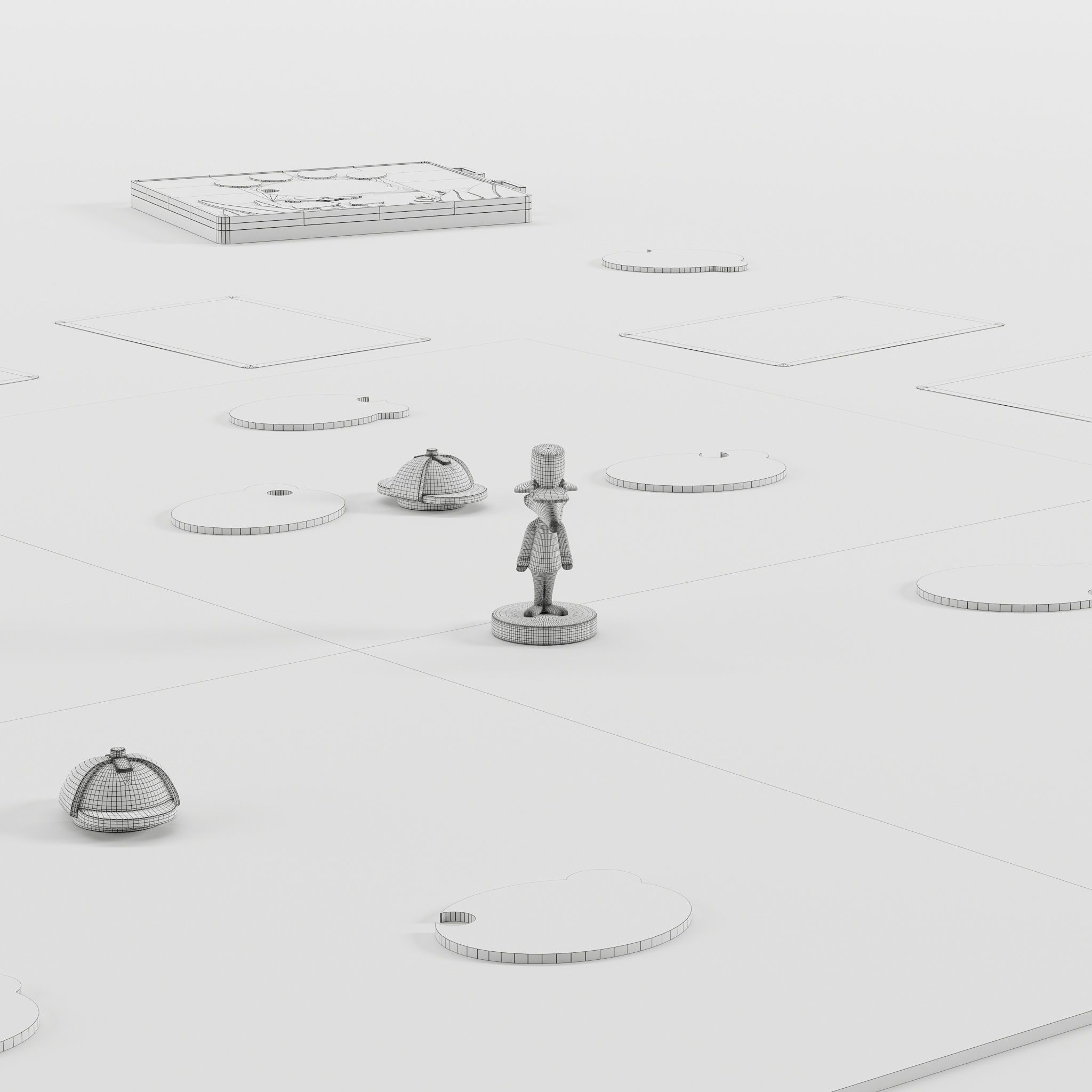 Board Game Outfoxed 3D model_3