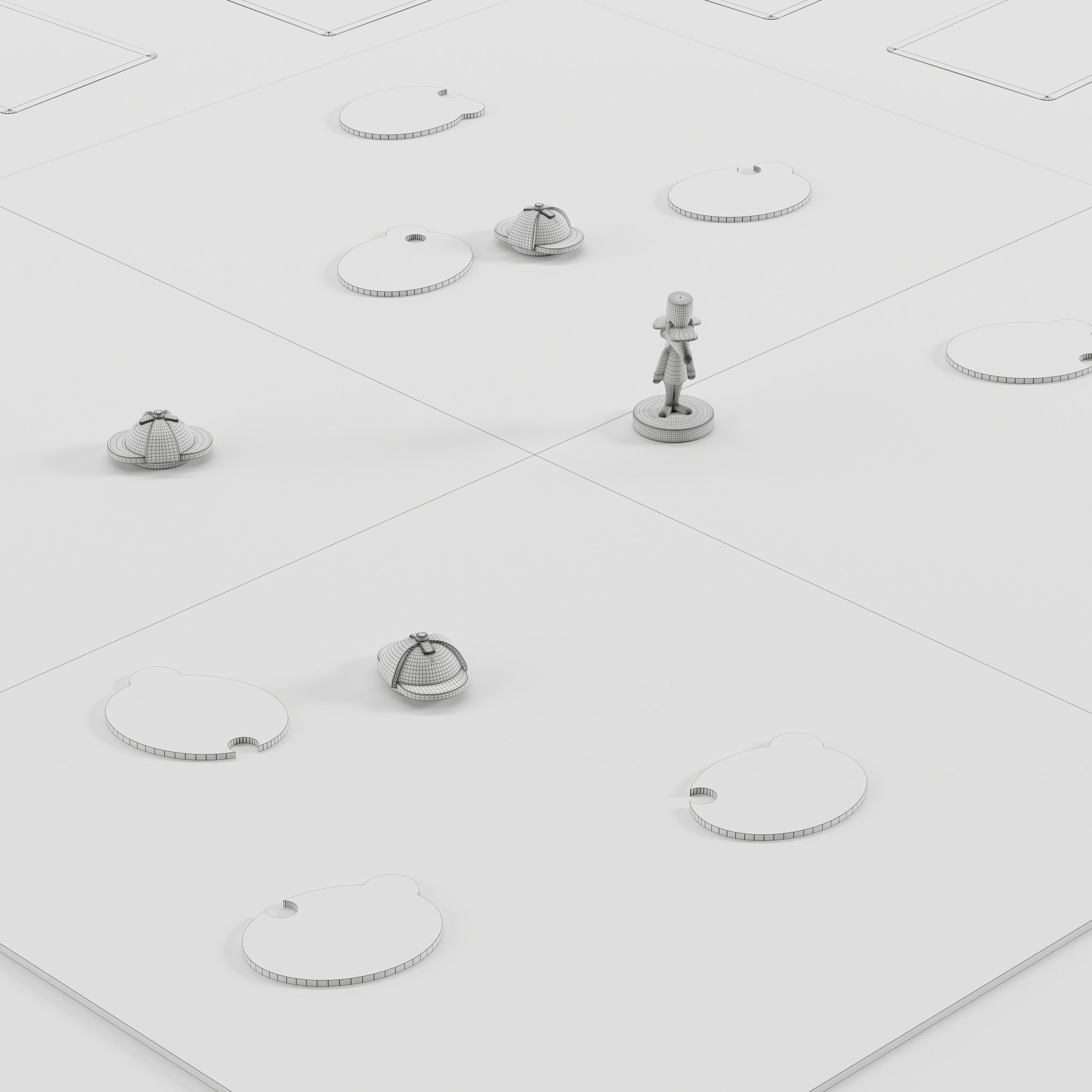 Board Game Outfoxed 3D model_9