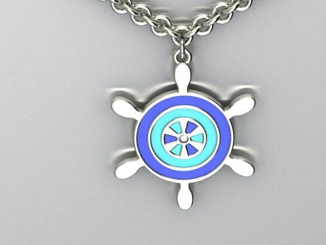 enamel pendant 3D print model_1