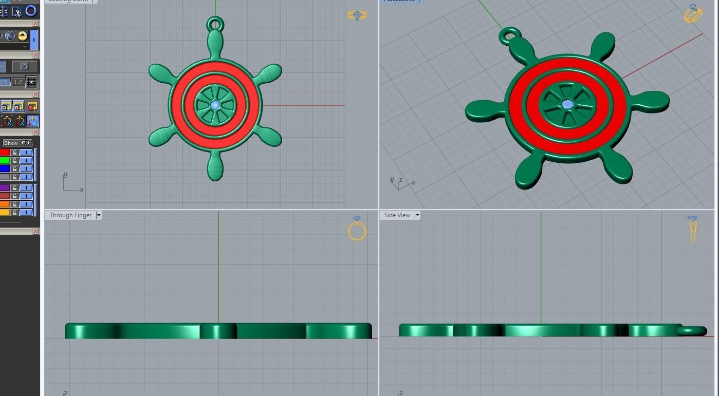 enamel pendant 3D print model_3
