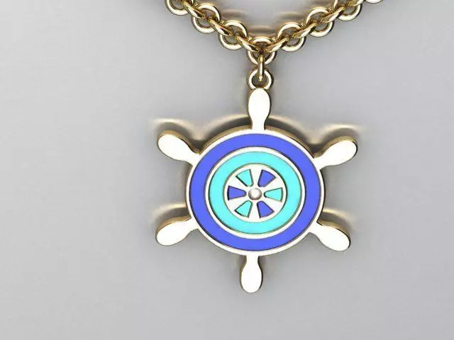 enamel pendant 3D print model_0