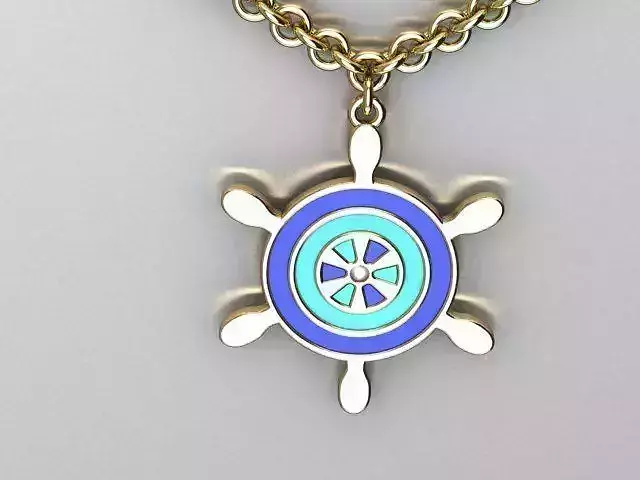 enamel pendant