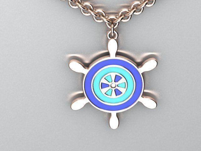 enamel pendant 3D print model_2