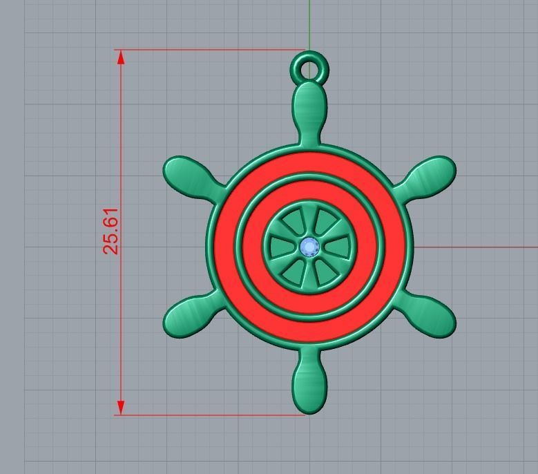 enamel pendant 3D print model_6