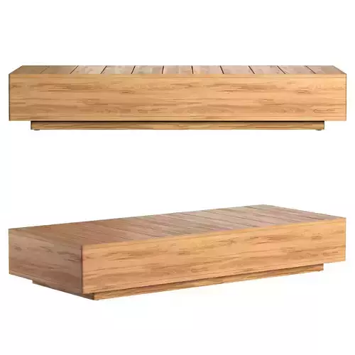 SANTOS TEAK RECTANGULAR COFFEE TABLE