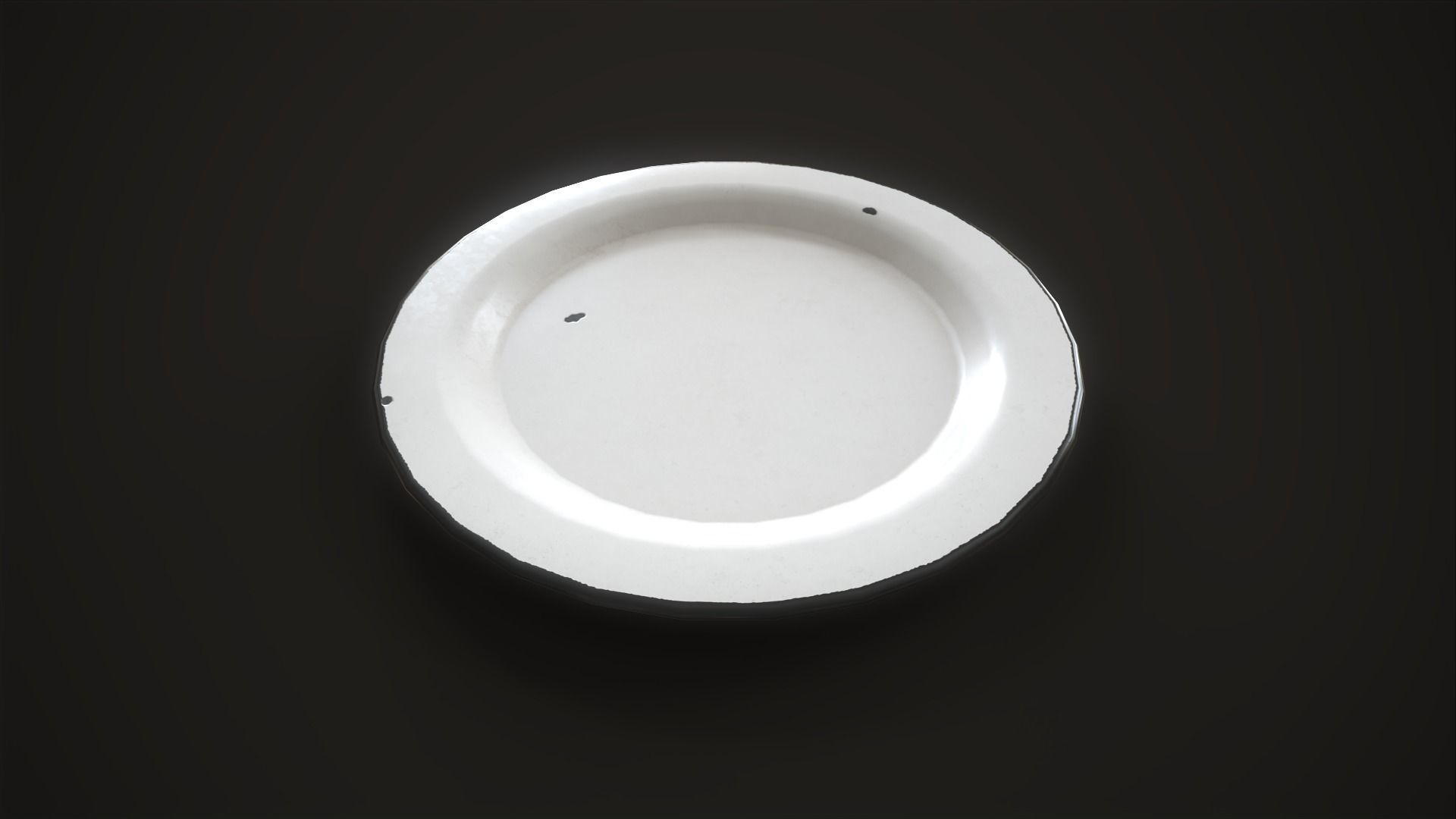 Enamel tableware set  Low-poly 3D model_26