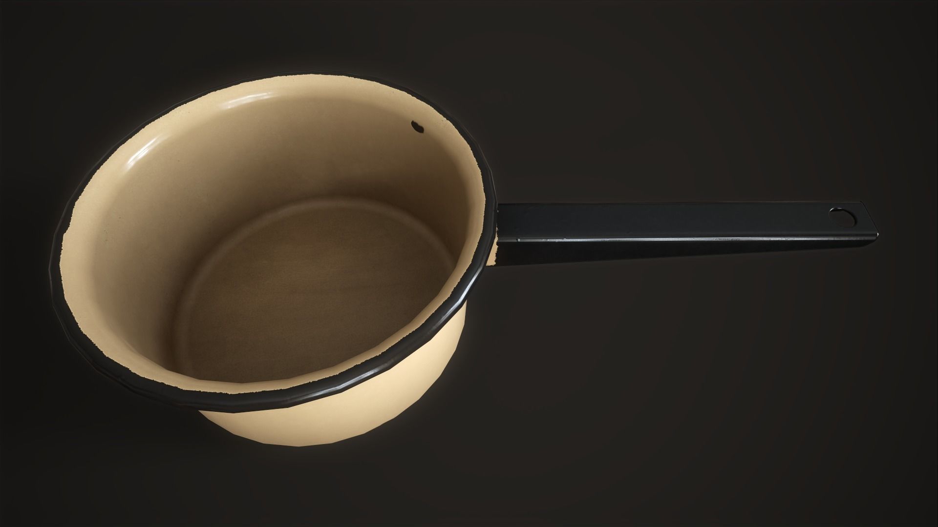 Enamel tableware set  Low-poly 3D model_25