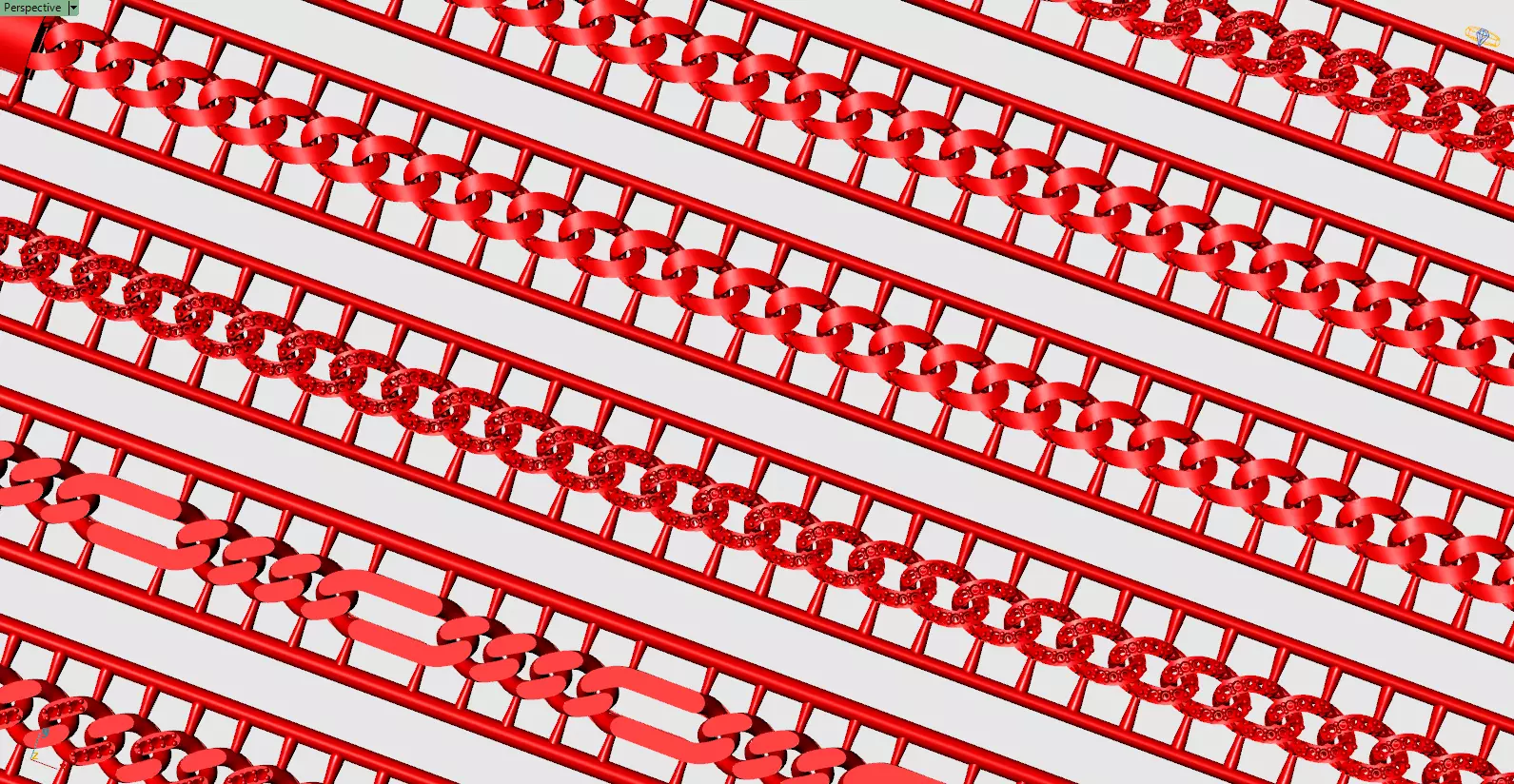 Cubans Collection 24 Fusion Link Chain Bracelets and Necklaces 3D print model_0