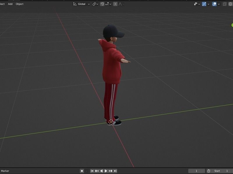 Cartoon boy Rubin Vrchat Low-poly 3D model_3