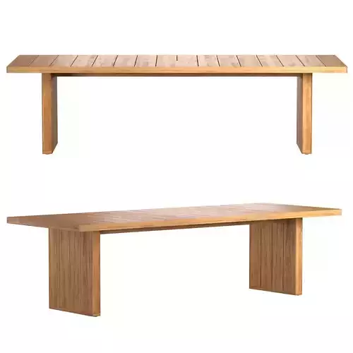 SANTOS TEAK RECTANGULAR DINING TABLE