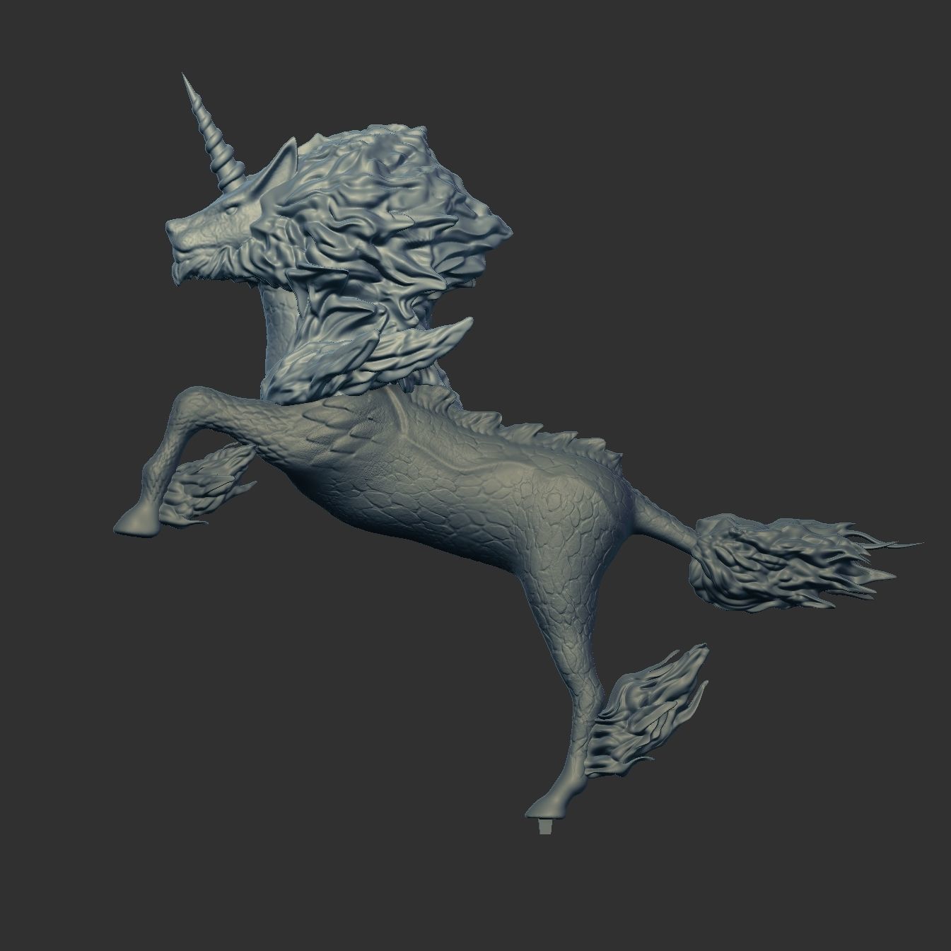 Monster Hunter World Kirin  3D print model_8