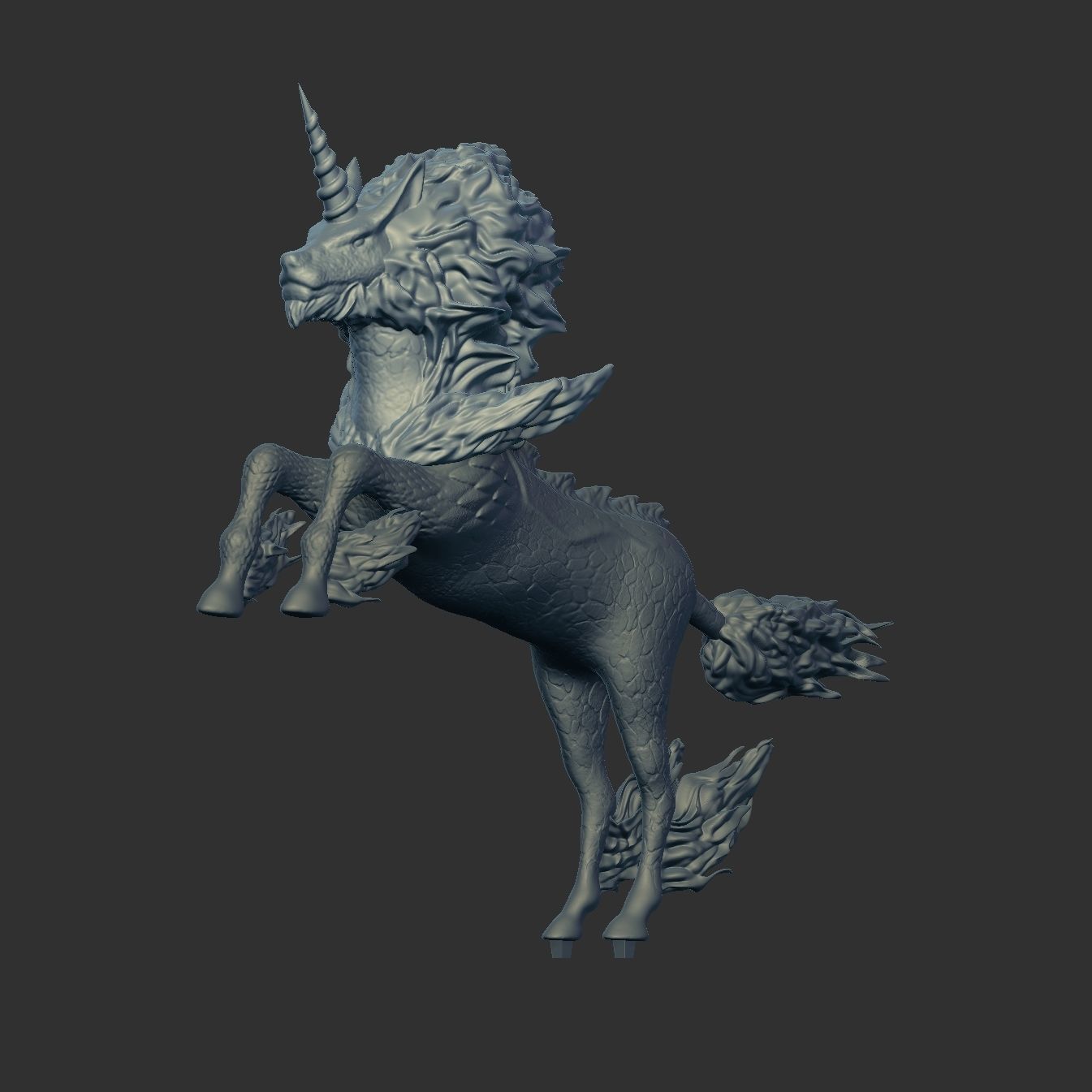 Monster Hunter World Kirin  3D print model_6