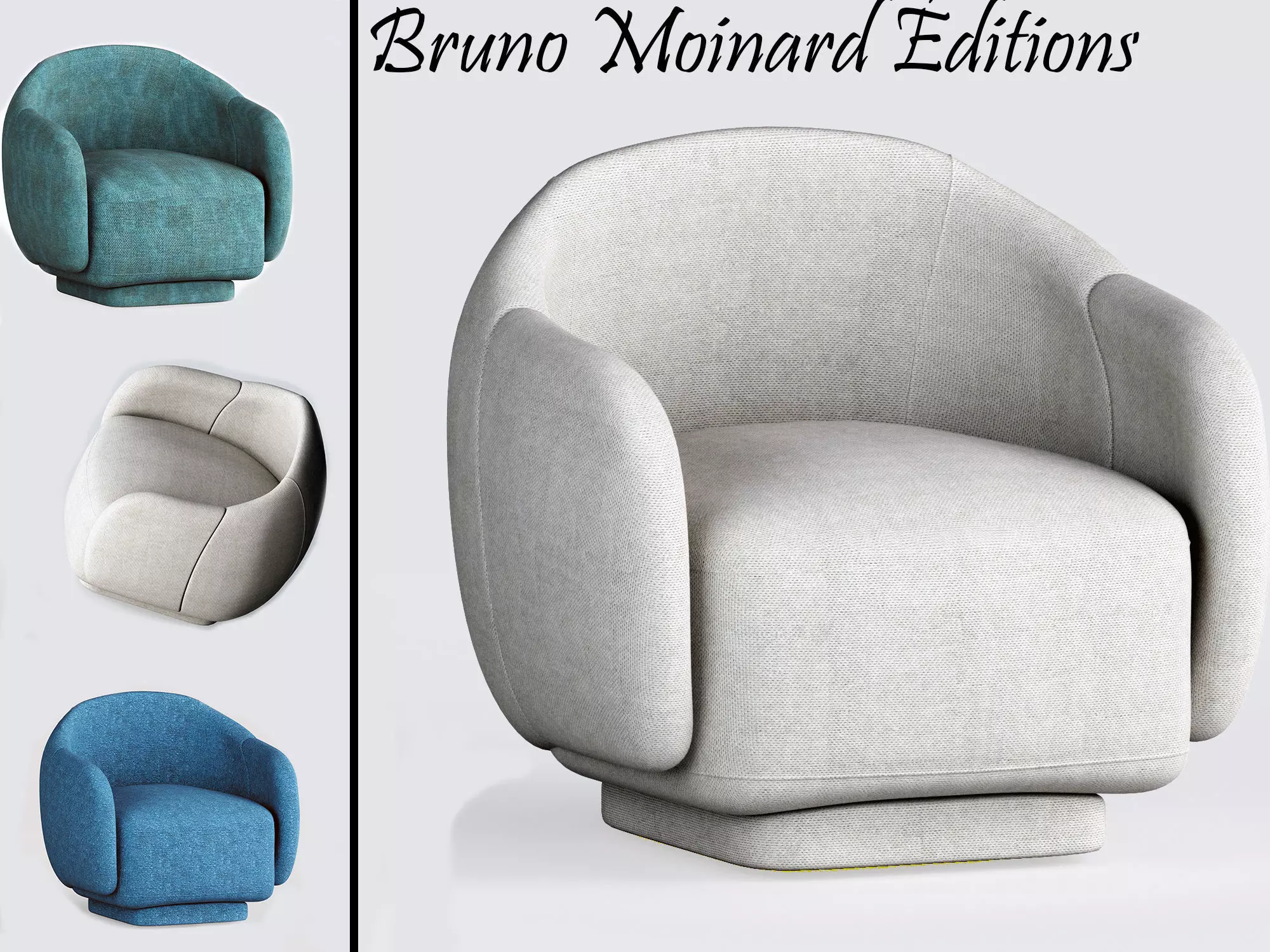 Bruno Moinard Editions Nice Armchair Free 3D model