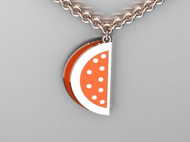 watermelon pendnat 3D print model_2