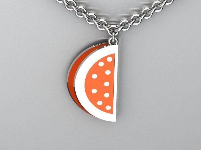 watermelon pendnat 3D print model_1